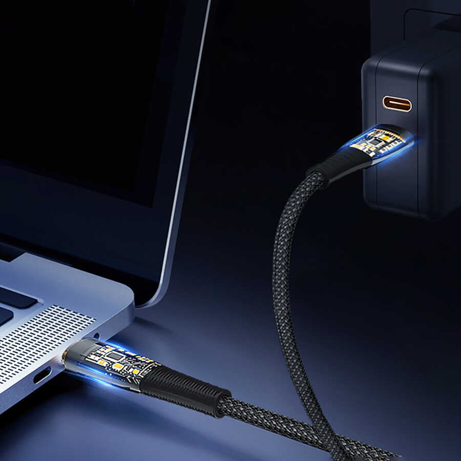 Wiwu TM02 Type-C to Type-C PD Data Kablo 480Mbps 100W 2 metre - 6 Wiwu TM02 Type-C to Type-C PD Data Kablo 480Mbps 100W 2 metre - 6
